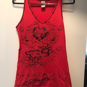 Female Ed Hardy tank